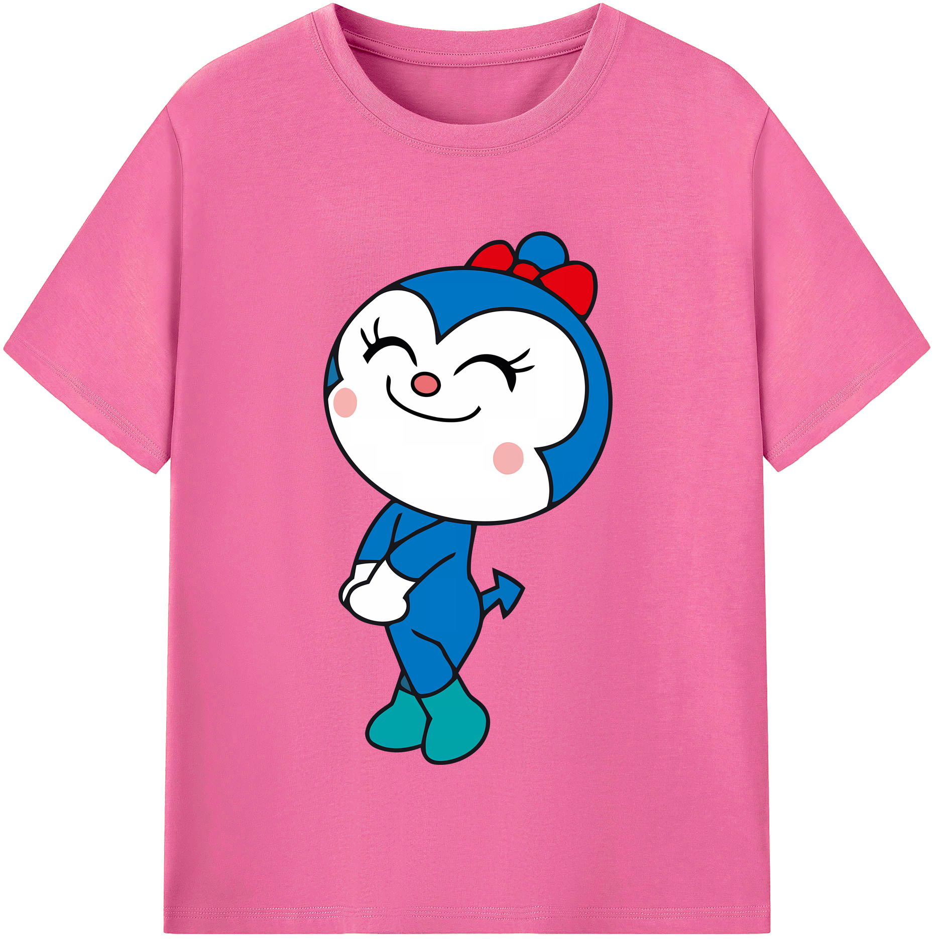 （画像用） アンパンマン Anpanman レディースカジュアルプリントTシャツ（綿100％）